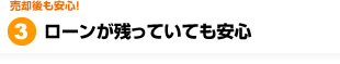 ローンが残っていても安心